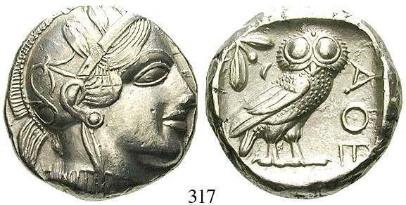 seltene Variante ohne Bogen und Löwenfell. ss/ss+ 530,- KRETA, KNOSSOS 323 Bronze 18 mm Ende 3.Jh. v.chr. 2,97 g.