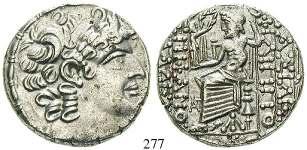 Die für die Provinz geprägten Münzen trugen allerdings weiterhin Portrait und Namen von Philippos Philadelphos, dem letzten legitimen König Syriens.