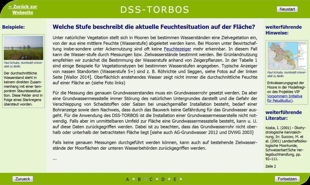 Internet-Anwendung: DSS-TORBOS www.dss-torbos.
