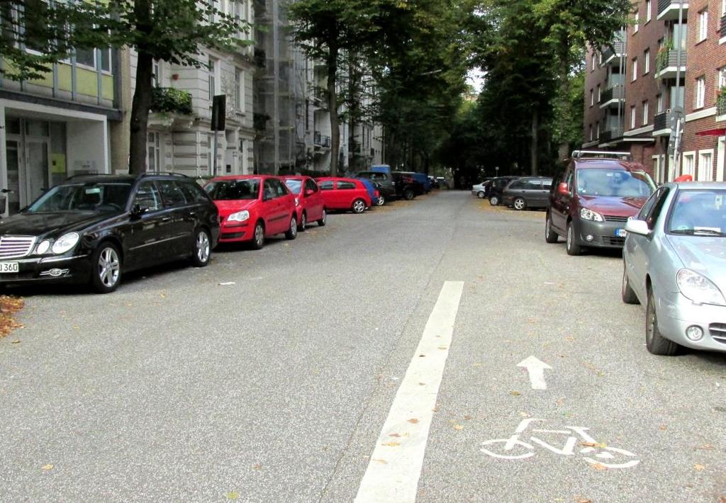 Varianten für Radverkehr Mischverkehr Radfahrer fahren auf der Straße Kein eigener Fahrstreifen, kein eigener Radweg Nur be