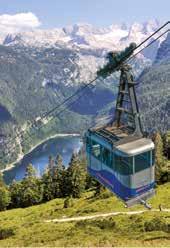 Zwieselalm Vom Gosausee zum schönsten Gletscherblick Die Gosaukammbahn eröffnet Wanderern, Sportlern und Spazier gängern die alpinen Weiten, dort wo das Salzkammergut am schönsten ist.
