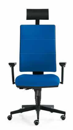 finta pelle, pelle). Developed from CO2RETE, the new CO2AIR series is distinguished by the front of the backrest, completely covered by a padded membrane (AIR) to make the seat extremely comfortable.