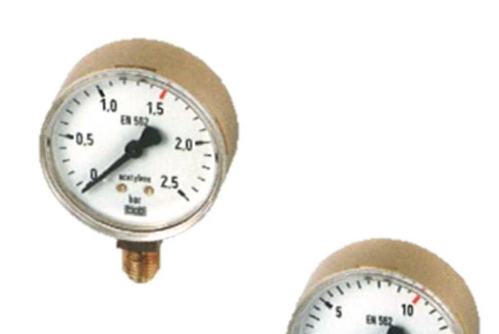 Manometer O2 Sauerstoff 0-10bar Arbeitsmanometer Ersatzmanometer Sauerstoff