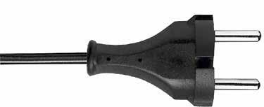 1500 mm KonturenWinkelStecker, 30/-abgemantelt H05VVH2-F 2x0,75 mm² black, 1500 mm, ContourAnglePlug, 30/ -unsheathed 222 02 326 105 00 A26 H05VVH2-F