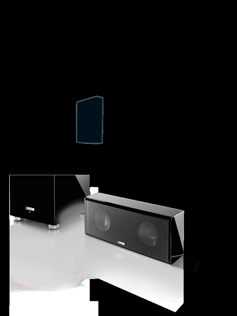 MOVIE Systeme Home Cinema 66 67 Kompakt aufgebaut, optimal abgestimmt, einfach installiert Lack silber Metallgitter silber Lack schwarz Metallgitter schwarz Wer Filme liebt,