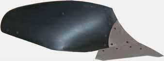 Blechstärke Aufgekohlt: Mittelkern als Trägermaterial ist elastisch Pflugkörper mit einer speziellen