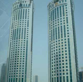 Die kombinierten Wohn- und Bürotürme wurden im April 2008 fertiggestellt und haben eine Gesamtfläche von 110.000 m 2.