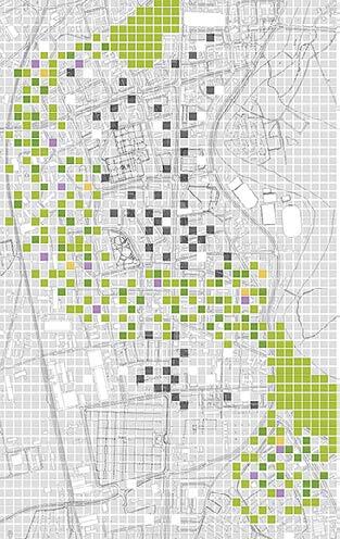 Der Dessauer Pixelplan eine Stadt wird aufgepixelt Im Ergebnis entstand ein zeitlich und räumlich flexibles Stadtumbaukonzept, das im Dessauer Pixelplan eine bildliche wie methodische Entsprechung
