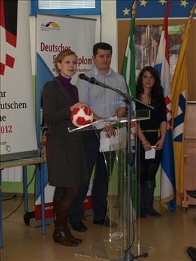 Daniela Scheetz, Leiterin der Kulturabteilung 2011-2014, beim DSD-CUP 2011 Fotos: Gerald Hühner Elke Tiedt, Leiterin der