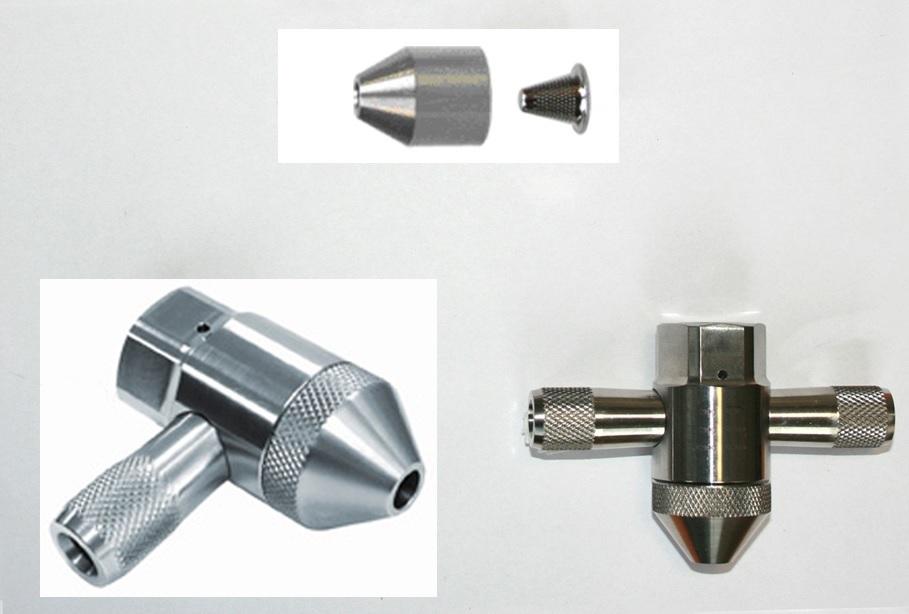3.6 IDE - Diamant Schneidkopf / Diamond Cutting Head Integral Diamond Eductor Hochwertiges Schneidkopf-System, welches Diamantdüse und Mischkammer in einem Düsenkörper kombiniert.