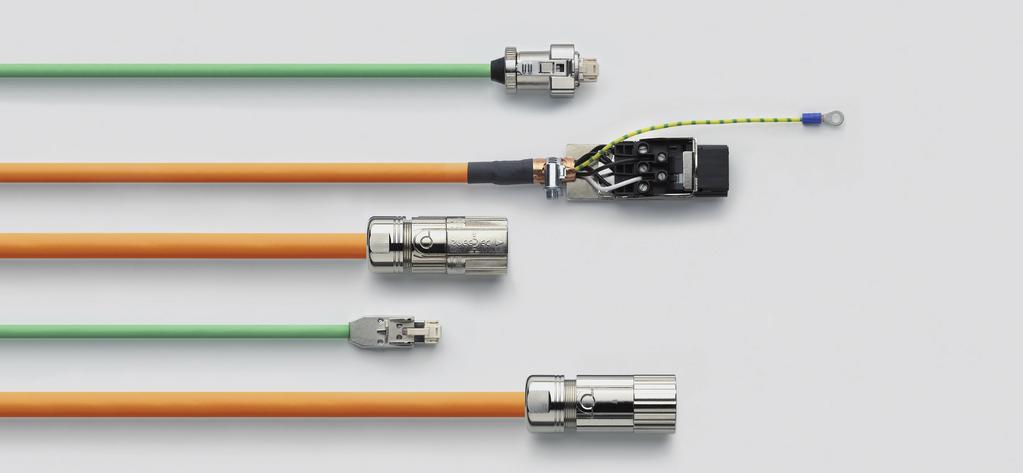 Konfektionierte Motor- und Geberleitungen Assembled motor- and signal cables zur