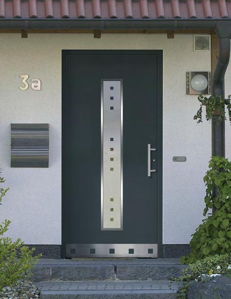 Modern, exclusive Haustüren aus Aluminium Alle abgebildeten Haustüren können