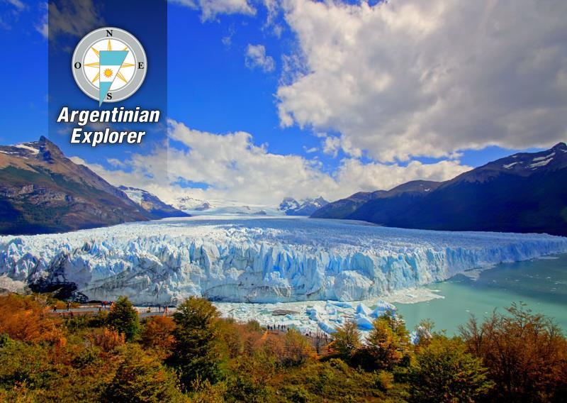 Eiszone vom Nationalpark Los Glaciares, von Bahía Tranquila aus, durch die Gletscher Upsala