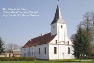 Anklam-Land 36 Nr. 05/2016 Der Förderverein KIRCHE-SPITAL-SCHULE Sarnow lädt Jung und Alt anlässlich des 6. Jahrestages seiner Gründung in die Kirche zu Sarnow ein.