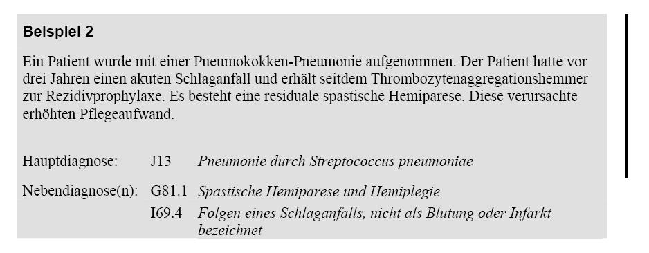 0601e Schlaganfall Klarstellung der Kodierung von alten