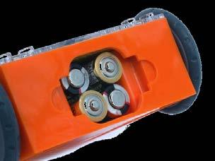 5 V Batterien der Grösse AAA einlegen.
