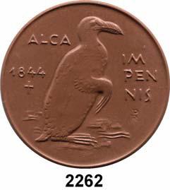 3260.1.1.1. Scheuch 1731.b...Prägefrisch 40,- 2262 8267 Köthen, Braune und weiße Medaille 1985 (70 und 66 mm).