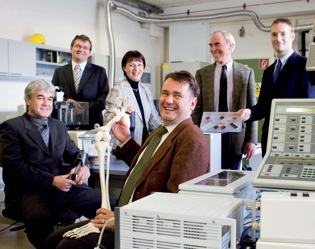 Von links: Prof. Dr. Matthias Scherge, Dr. Andreas Kailer, Dr. Bärbel Thielicke, Dr.