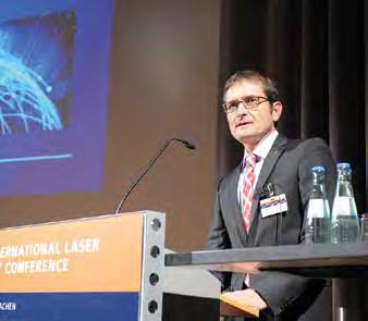Klaus Löffler, Geschäftsführung Vertrieb & Services, TRUMPF Lasertechnik GmbH, beim Techologie Business Tag des AKL 16.