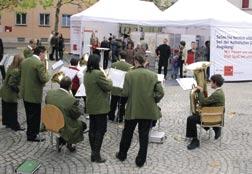 Auch auf dem Moritzplatz vor dem KJF-Mobil war für Musik gesorgt: