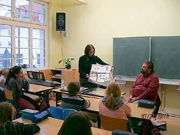 2016 besuchte der Autor Jürgen Jankofsky und die Illustratorin Heike Lichtenberg die Schüler und Schülerinnen der 5. Klasse der Sekundarschule Leuna.