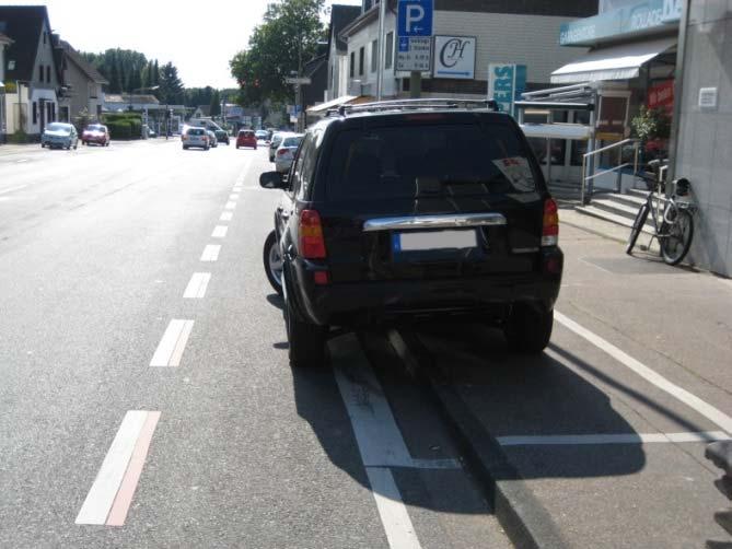 Radwege mit geringem Standard