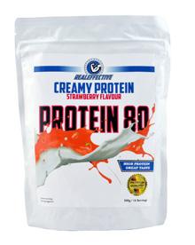 CREAMY PROTEIN 80 500g Zip-Beutel Das RealEffective Creamy Protein 80 ist das perfekte