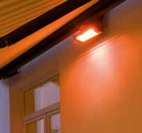 Der markilux hotspot kann auch nachträglich direkt an der Wand oder Decke befestigt werden.