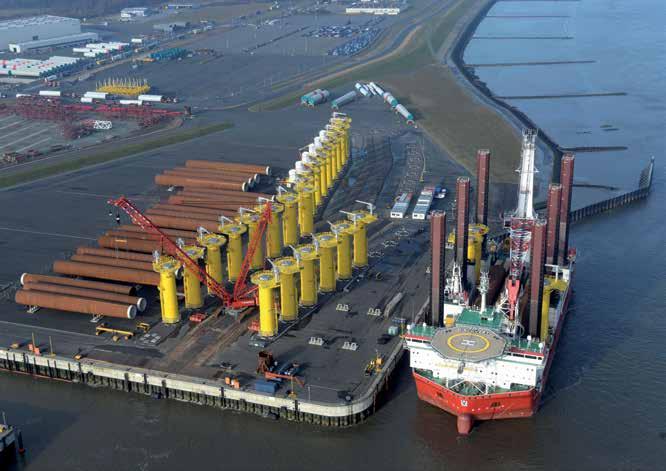DONG Energy, Betriebsführungszentrale Main Office Norddeich Vom Norddeicher Hafen betreibt das dänische Unternehmen seine deutschen Offshore-Windparks.