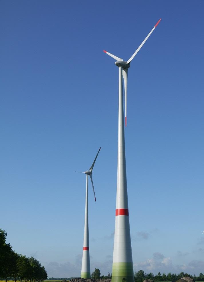 Windpark Bruchhagen Nendorf Teilbereich Nendorf Kurzbeschreibung Errichtung und Betrieb eines Windparks mit 9 Windenergieanlagen des Typs ENERCON E-115 135,4 m Nabenhöhe