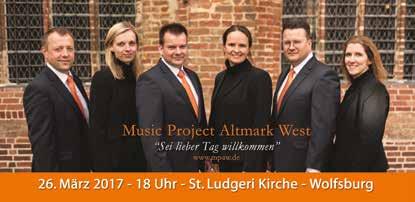 In diesem Jahr wieder mit einer kurzen Andacht und mit einem schönen Konzert des Music Project Altmark West. LUDGER-NAMENSTAG 13 26.