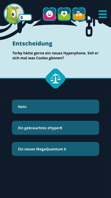 Aber es geht nicht nur um die sture Vermittlung von Wissen. Vielmehr steht Torby vor großen und kleinen Entscheidungen in seinem Leben und es gibt immer Alternativen wie er sich entscheiden kann.