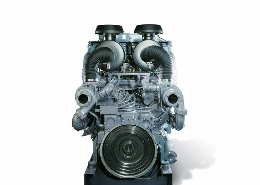 D2840 Motorenbeschreibung Charakteristik nzylinder und Anordnung: 10 Zylinder in 90 V-Bauweise narbeitsweise: Viertakt-Dieselmotor mit Direkteinspritzung naufladung: Abgasturbolader mit