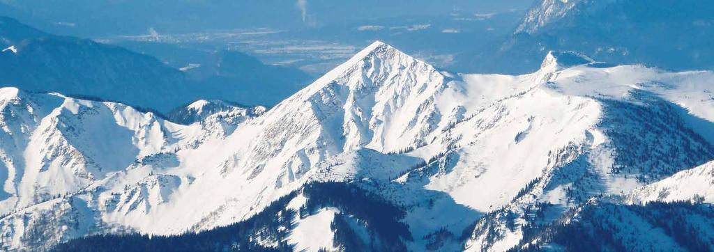 Der Geigelstein im Winter Im Winter ist der Geigelstein ein beliebter Skitourenberg und ein wichtiger Rückzugsort für scheue Tiere, darunter die vier heimischen Raufußhuhnarten Auerhuhn, Birkhuhn,