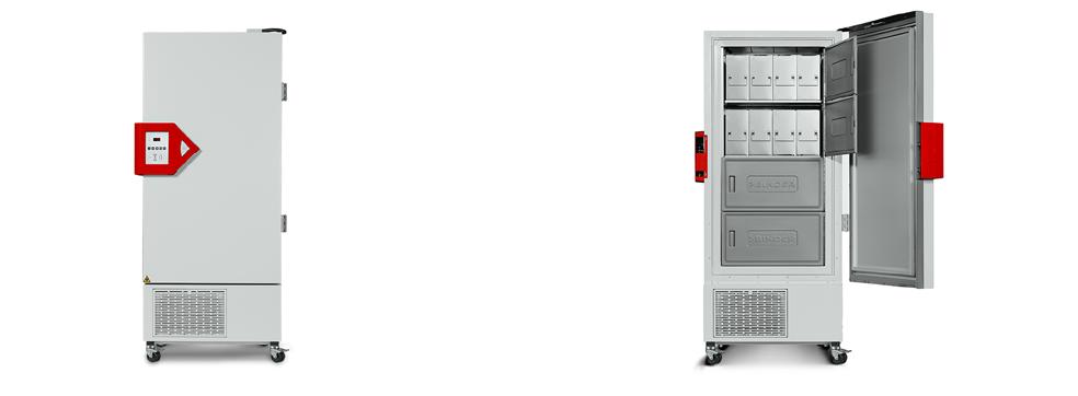Ultratiefkühlschränke mit Vakuumwärmedämmung und elektromechanischem Türverschluss Der BINDER Ultratiefkühlschrank sorgt für die sichere Langzeit-Lagerung von Proben bei -86 C.