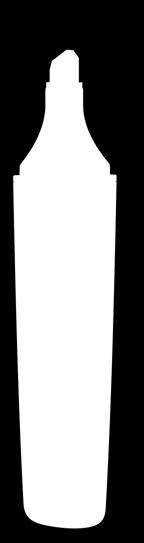 0-0250: Mini Flüssig-Textmarker mit schwarzem Schaft und transparenter Kappe in