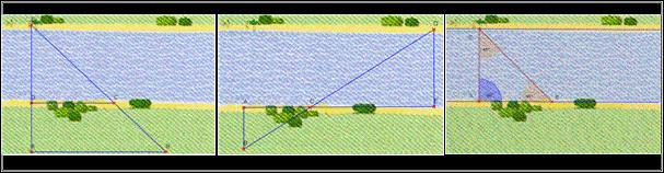 Mathematisierungsmuster erlernen für diesen Problemtyp Wie kann man die Breite eines Flusses (Höhe eines