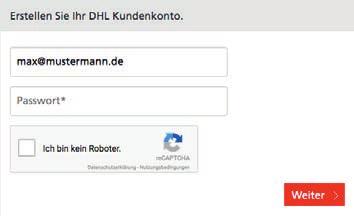 1 Abstellgenehmigung bei DHL: DHL Öffne die Website www.dhl.de und klicke auf das Login-Symbol. www.dhl.de 2 Paket.de Login Wenn Du bereits einen Account bei paket.de bzw. dhl.