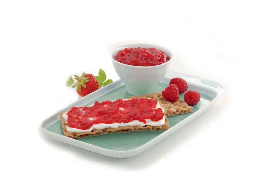 Erdbeer-Himbeer-Brotaufstrich Zutaten für ca. 1800 ml: 1000 g Erdbeeren (unvorbereitet gewogen, ergibt ca.
