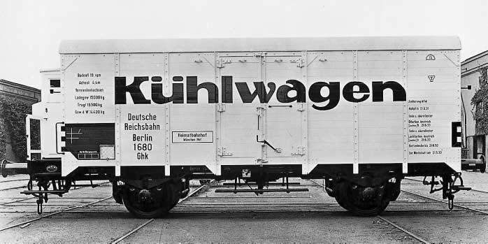 innerhalb des Landes stark zugenommen, trotzdem gab es nur wenige bahneigene Kühlwagen für den allgemeinen Verkehr die vorhandenen waren zumeist vermietet.