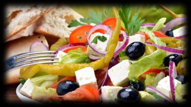 Salate 17. Choriatiki Klein 6,20 Griechischer Bauernsalat 18. Choriatiki groß 7,80 Griechischer Bauernsalat 19. Grüner Salat 3,40 20.