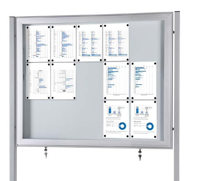 Wetterfeste Schau-Kästen für den Außen-Bereich Schau-Kästen SCL für den Außeneinsatz Aufklappbar mit Gasdruckfedern!