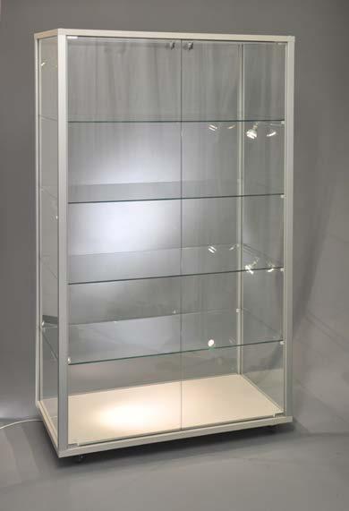 Sicherheits-Glas-Vitrine Quadra 5 x 8,5 x 79 0 kg 659,- VT-