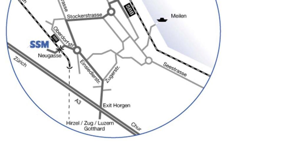 Standort Horgen / Erreichbarkeit Wir sind mit den öffentlichen Verkehrsmitteln sehr gut zu erreichen. Über Bahnhof Horgen (S2 oder S8 und Bus 131).