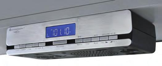 soundmaster UR Geräte soundmaster UR 2006 Unterbau-Radio mit Funkuhr und Timer PLL-UKW Radio 30 Festsenderspeicher automatisch