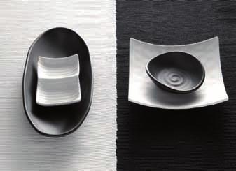 ZEN weiß schwarz black white blanco negro blanc noir Fernöstliche Tisch- und Buffetartikel präsentiert die Serie ZEN.