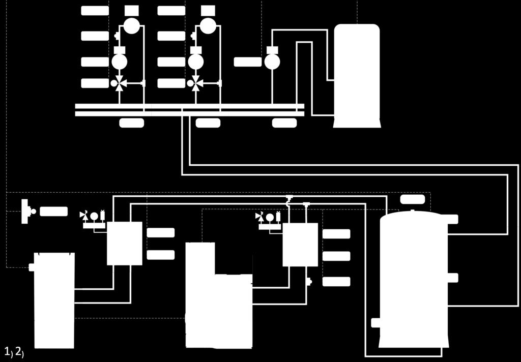 Pelletkessel rechts und 90 gedreht Seite 15 SHK/PHA-Kombi Exemple de schéma