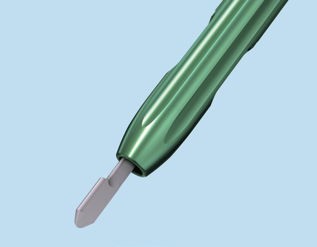 Implantatentfernung 4 Distales Fragment erfassen Den Extraktionshaken durch die Durchbohrung in das distale Nagelfragment einbringen.