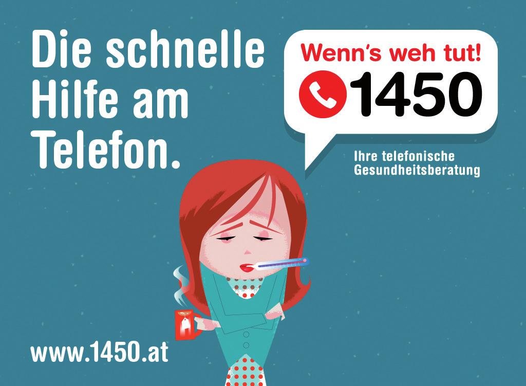 Aus dem Amt Wenn`s weh tut! 1450 Vorarlberg startet erste telefonische Gesundheitsberatung - Am 7.