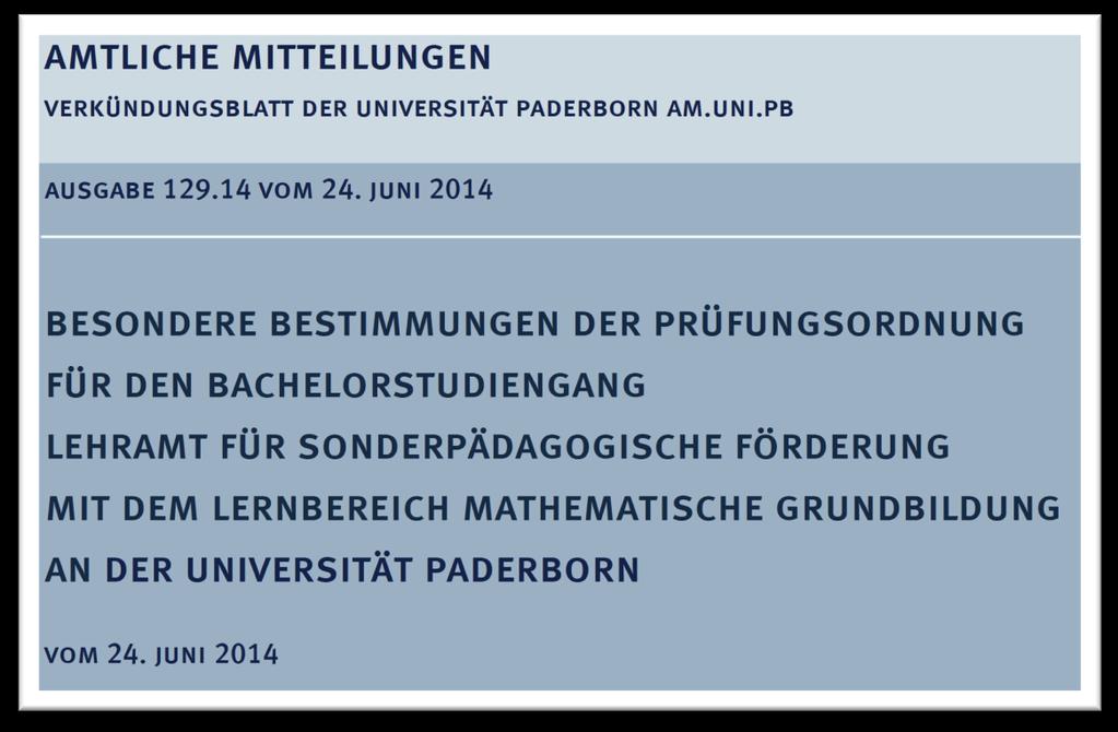 Informationen zum Studium http://plaz.uni-paderborn.